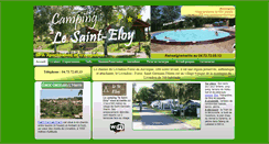 Desktop Screenshot of camping-le-saint-eloy.com