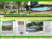 Tablet Screenshot of camping-le-saint-eloy.com